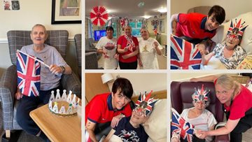 A history lesson during the Coronation for Stalybridge care home Residents